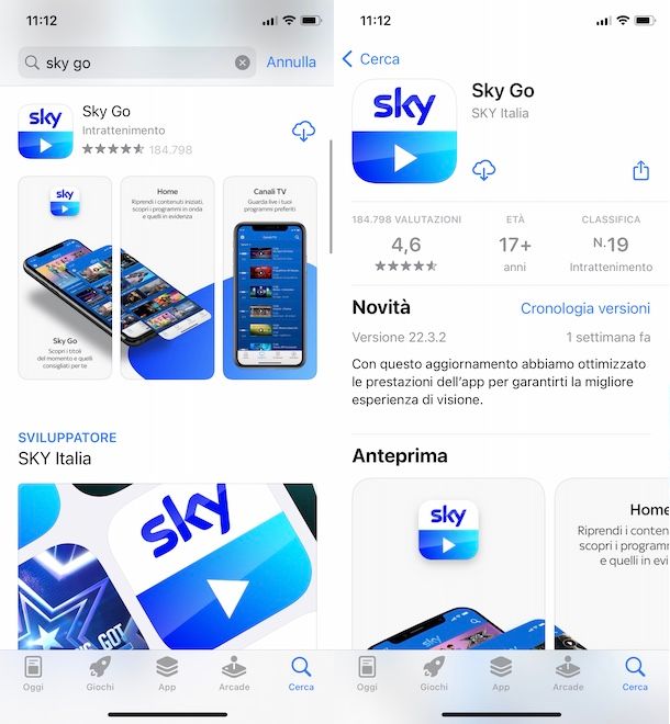 Sky Go iPhone