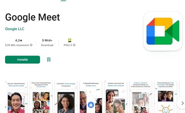 Come installare Google Meet