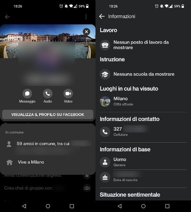 Come vedere il numero di telefono su Messenger