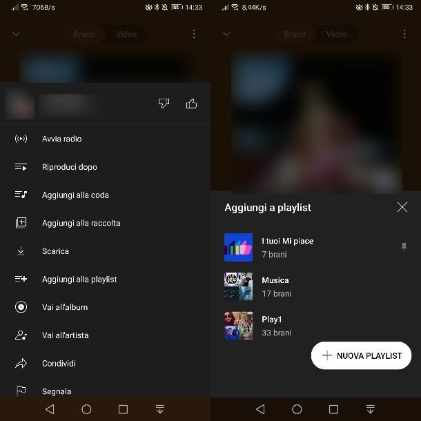 Come creare una playlist su YouTube Music