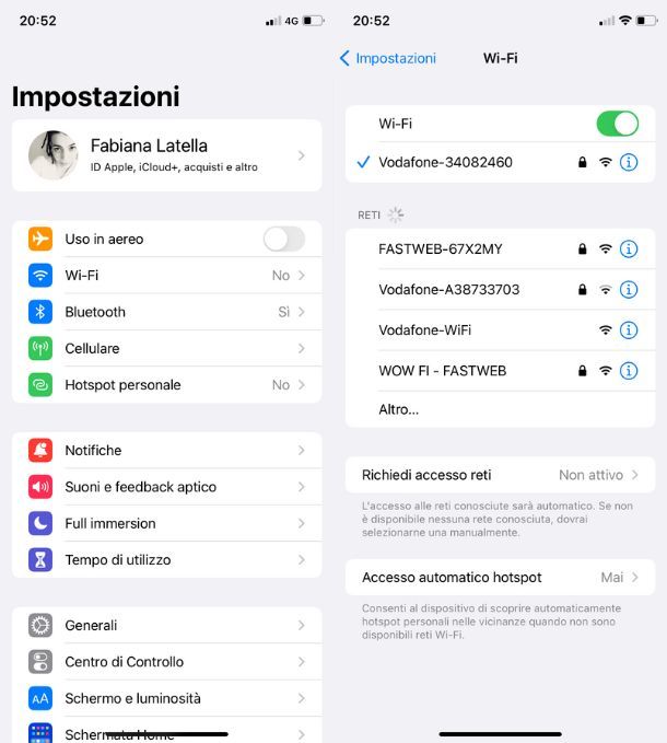 Come collegare iPhone al Wi-Fi