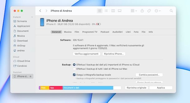 Backup iPhone iCloud