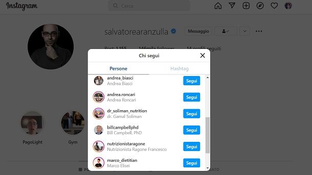 Come faccio a vedere chi non mi segue su Instagram