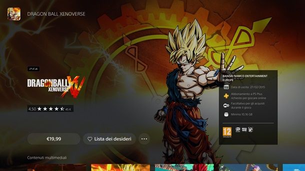 Come scaricare Dragon Ball Xenoverse 2 su PS5