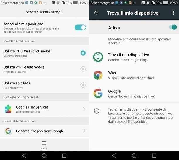 Come rintracciare Android spento