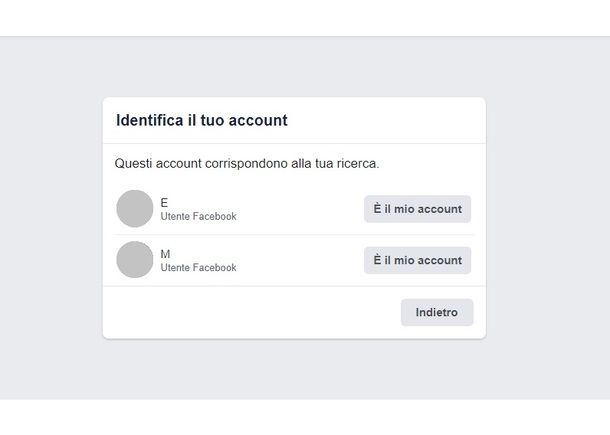 Recupero password Messenger sito Facebook PC