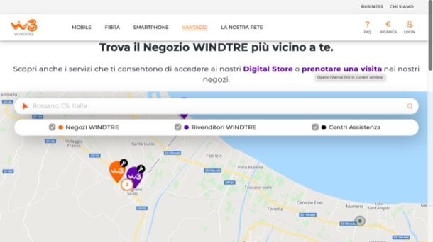 Negozio WINDTRE