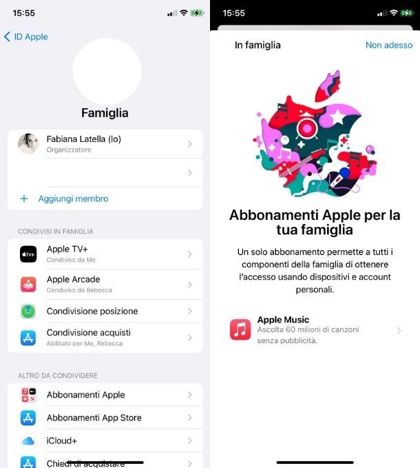 Apple Music Famiglia