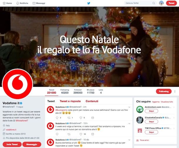 Come farsi contattare da Vodafone per offerte