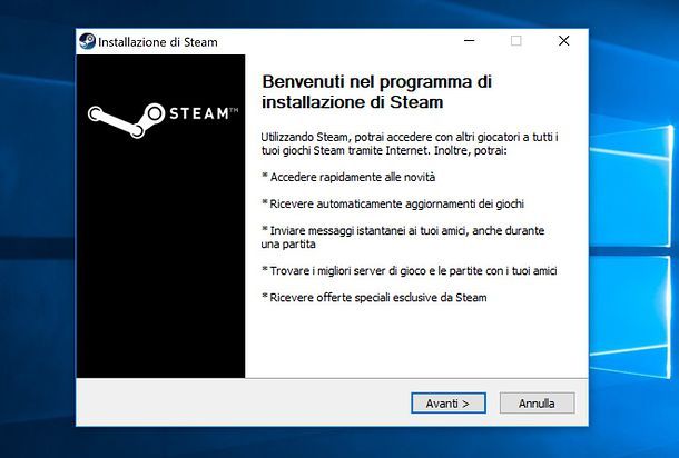 Installazione Steam