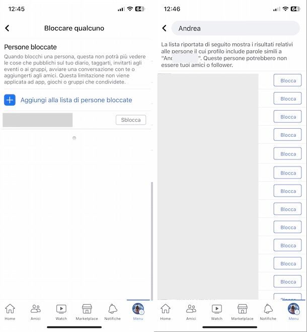 Bloccare su Facebook