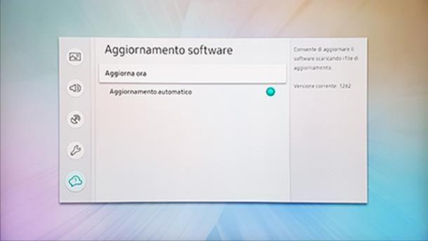 Come aggiornare software TV Samsung: procedura automatica