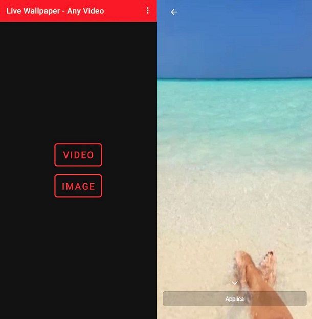 Live Wallpaper Any Video Sfondi animati Android