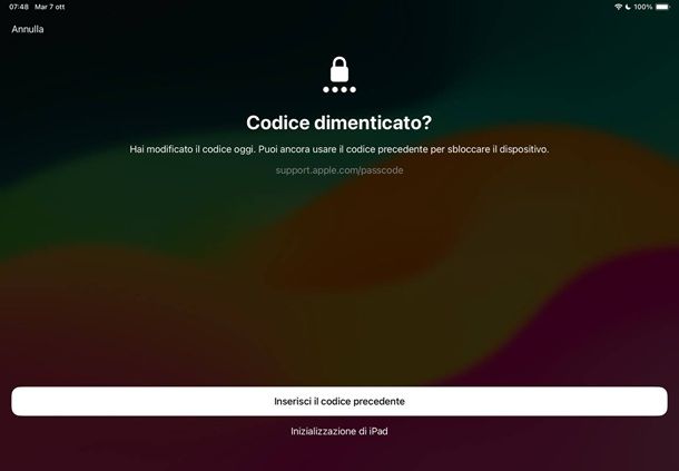 Come sbloccare iPad disabilitato