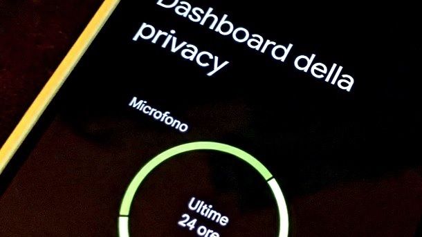 Autorizzazioni app Android Dashboard della privacy