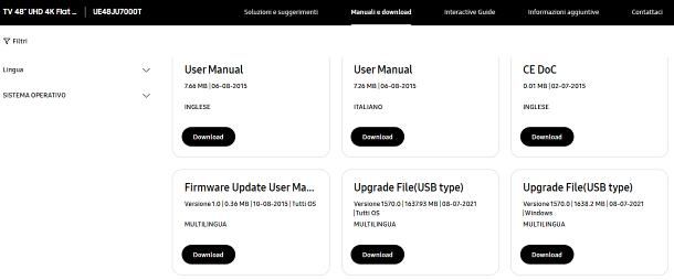 Come aggiornare software TV Samsung: procedura alternativa