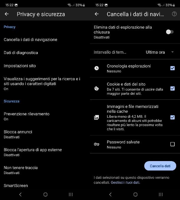 Come cancellare la cronologia dei siti visitati su Edge