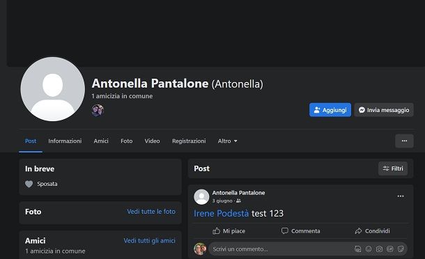 Come dare l'amicizia su Facebook a una persona da PC