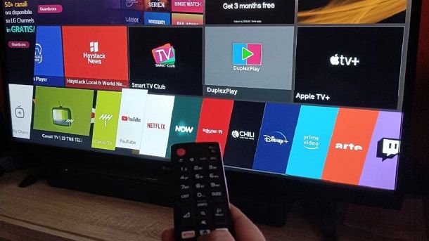 Funzionalità base Smart TV LG