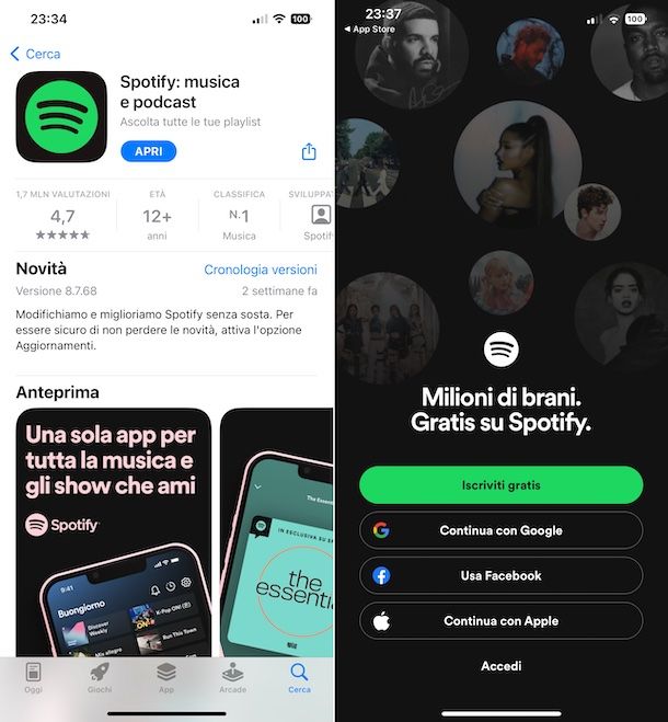 Spotify iPhone