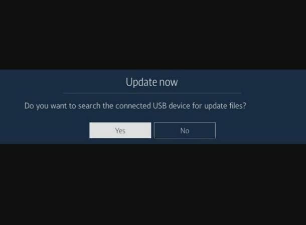 Come aggiornare software TV Samsung: procedura alternativa