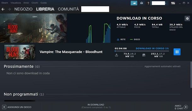 Download giochi da Steam