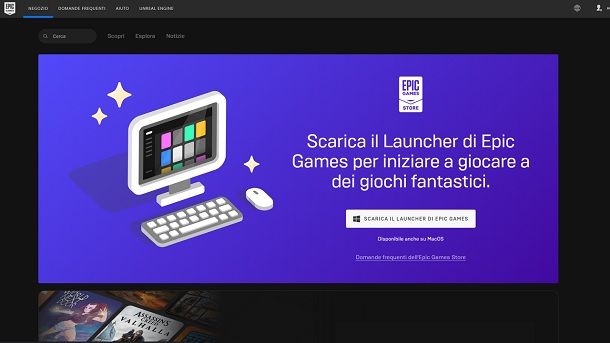 Scaricare e installare Epic Games Launcher