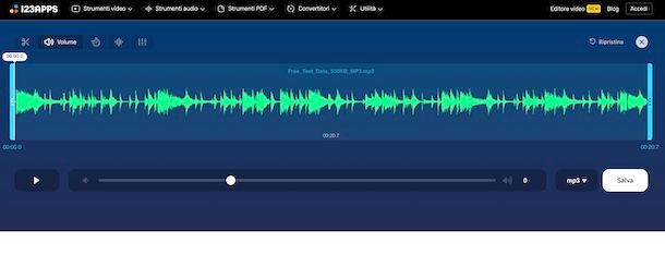 123apps Cambia volume