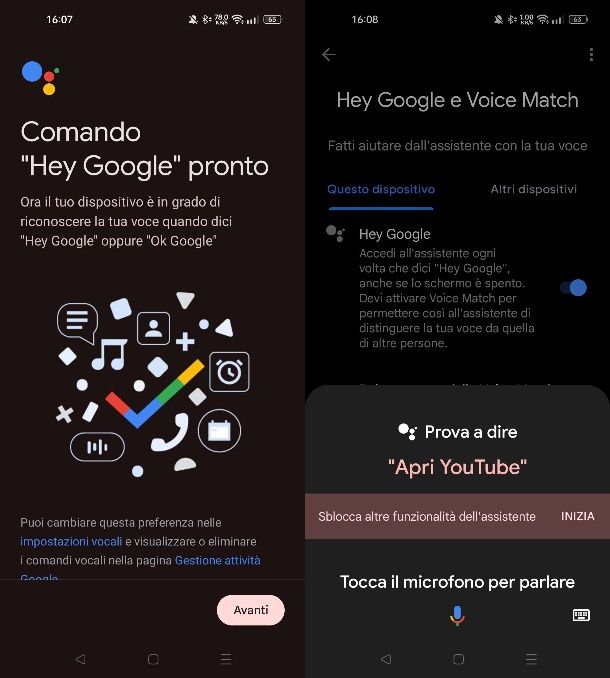 Come attivare l'Assistente Google