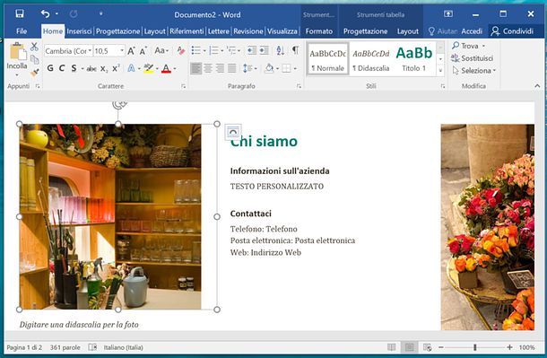 Come creare brochure con Word