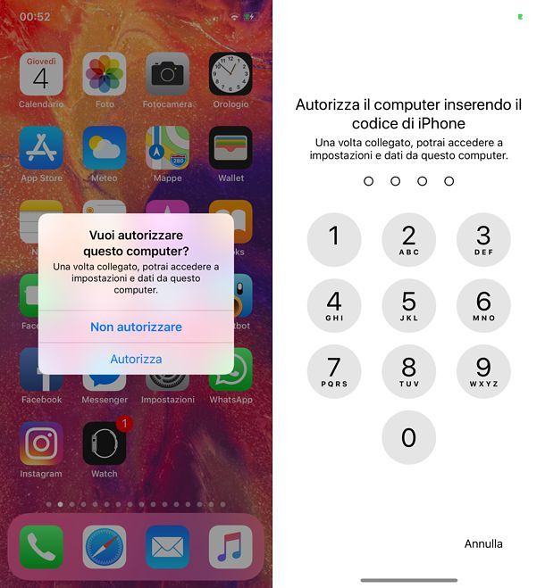 Come autorizzare iPhone in iTunes
