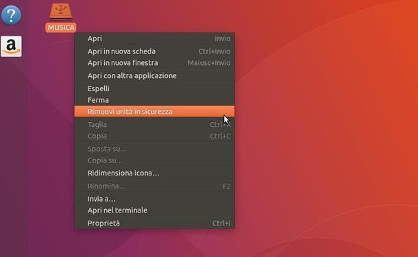 Come rimuovere chiavette USB da Linux
