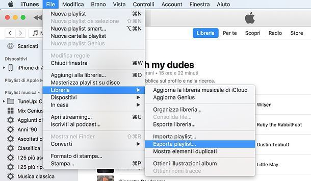 Come creare una playlist M3U su iTunes