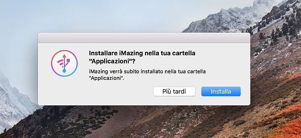 Installazione iMazing Mac
