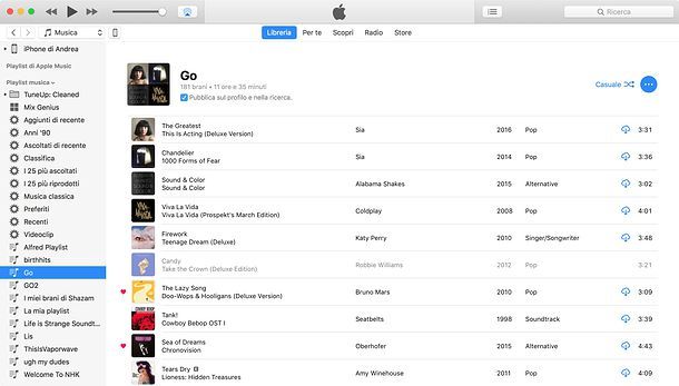 Come condividere una playlist in Apple Music