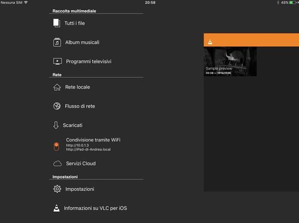 VLC per iPad