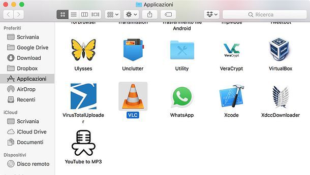 Installazione VLC Mac