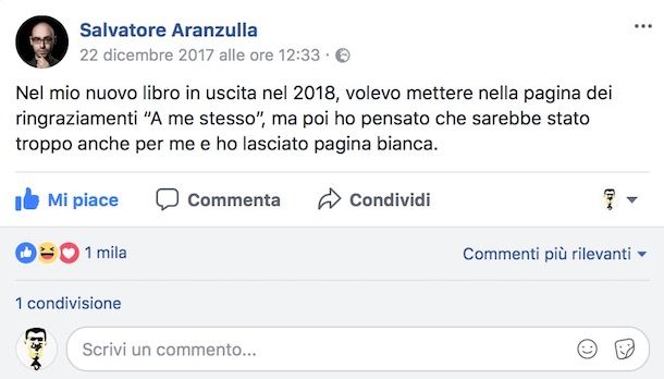 Vedere chi mette mi piace ai suoi post