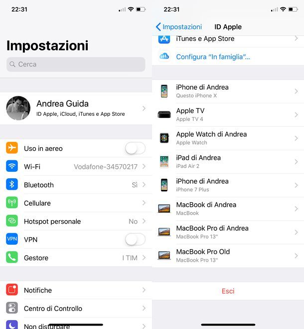 Come cambiare email su iPhone