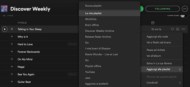 Come creare una playlist su Spotify
