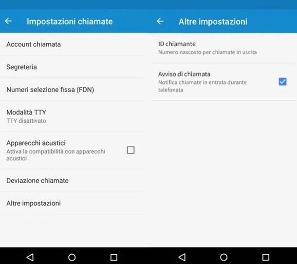 Impostazioni Android