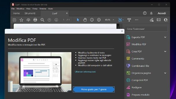 Come modificare un documento scannerizzato gratis Adobe Acrobat Reader