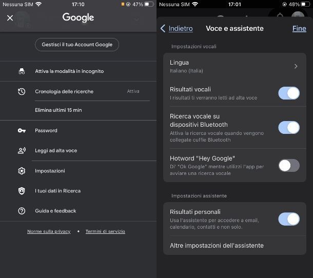 Come attivare Google Assistant su iOS/iPadOS