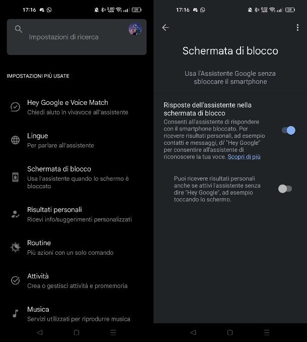 Come attivare Google Assistant a schermo spento