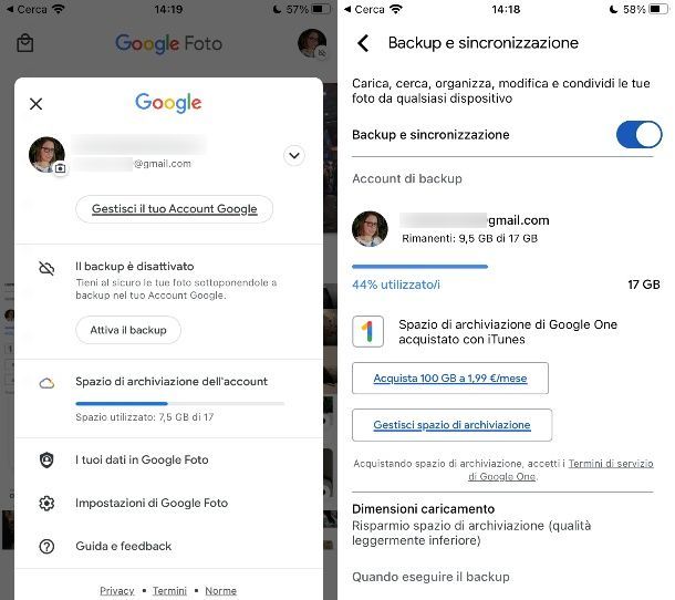 Come disattivare Google Foto da iOS