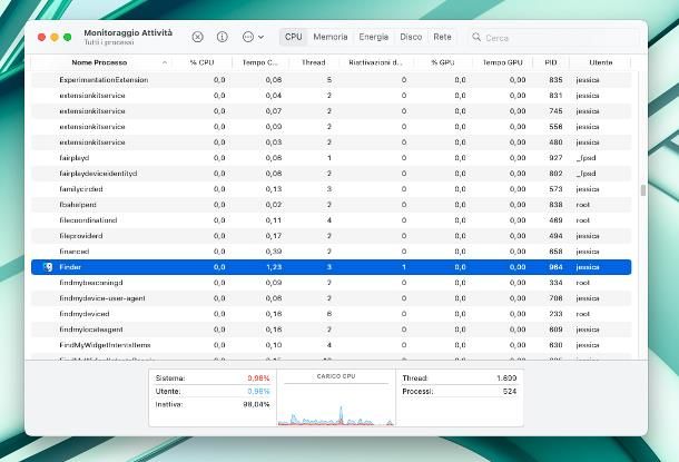 Come cancellare file bloccati: Mac