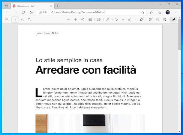 Microsoft Edge PDF