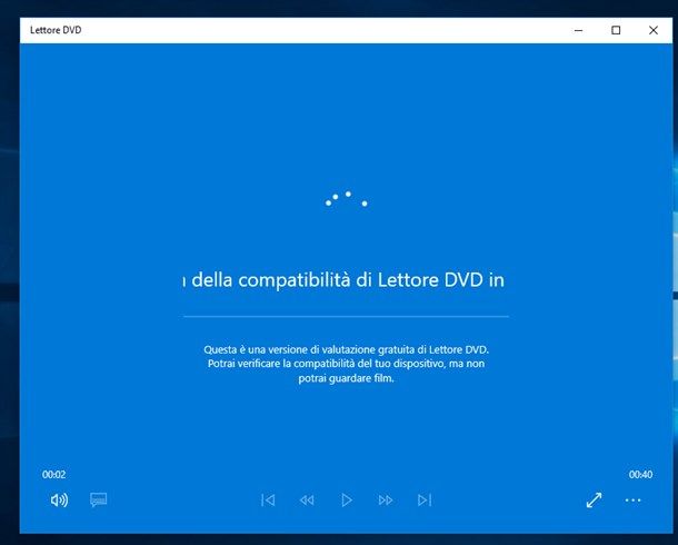 Lettore DVD di Windows 10