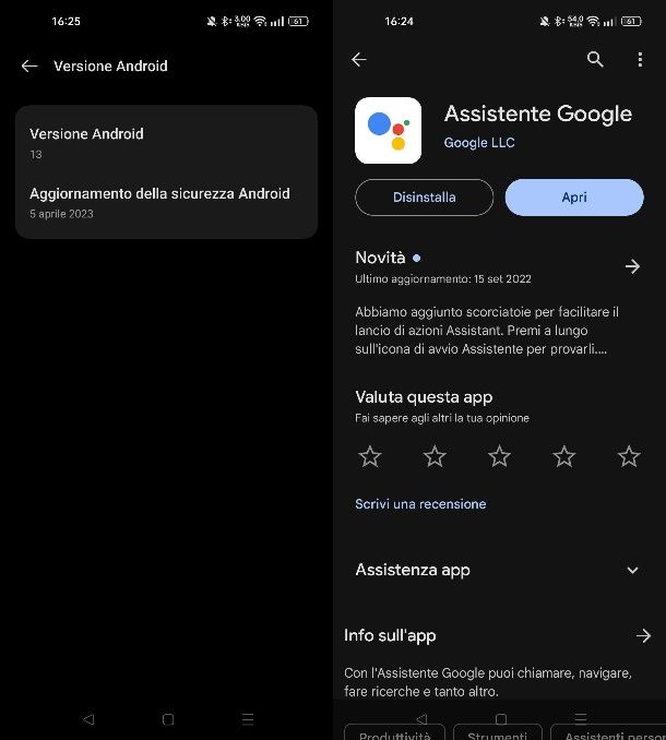 Requisiti di Google Assistant