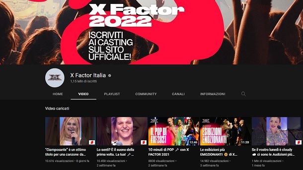 Come vedere X Factor su YouTube
